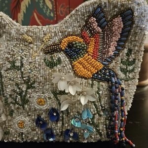 Embellished Floral Beaded Bag
